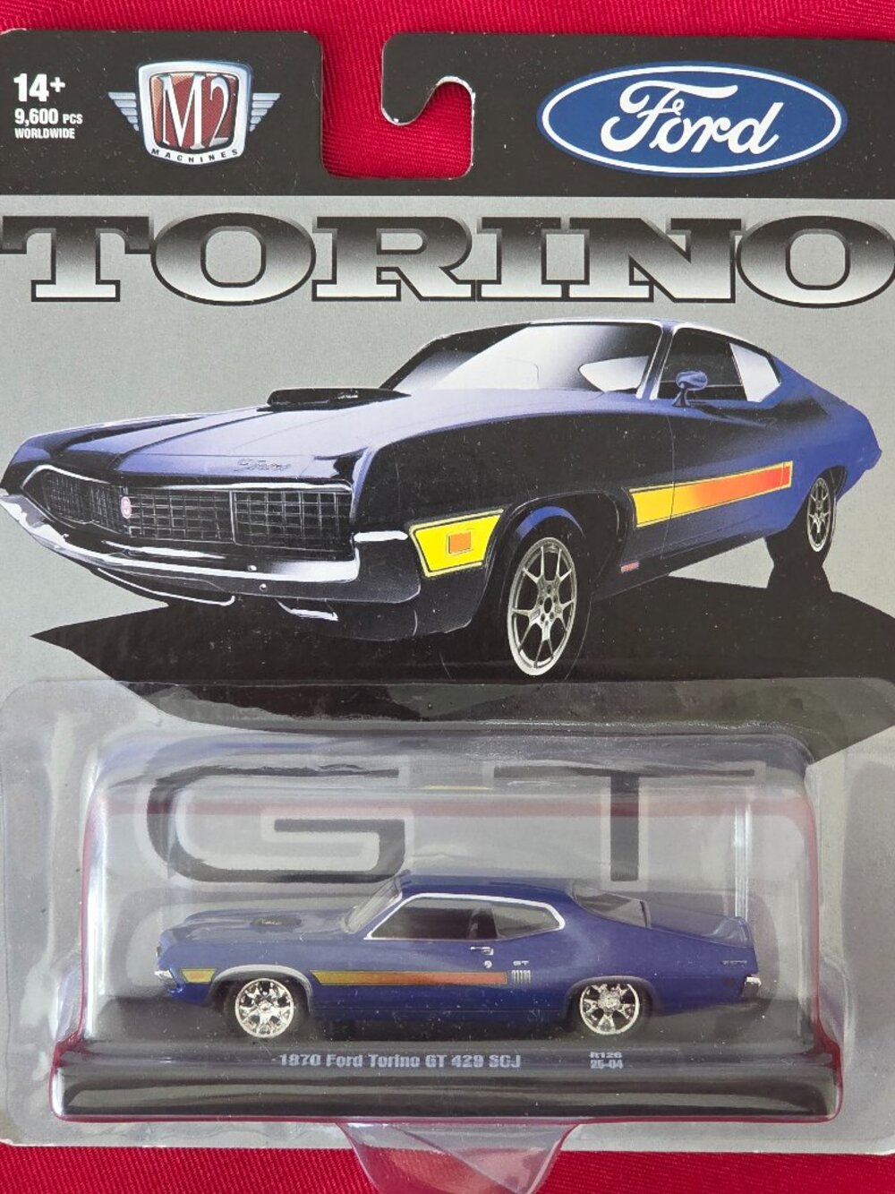 2025 M2 MACHINES, 1970 FORD TORINO GT, 429 SCJ, MINT IN THE PACKAGE!!!